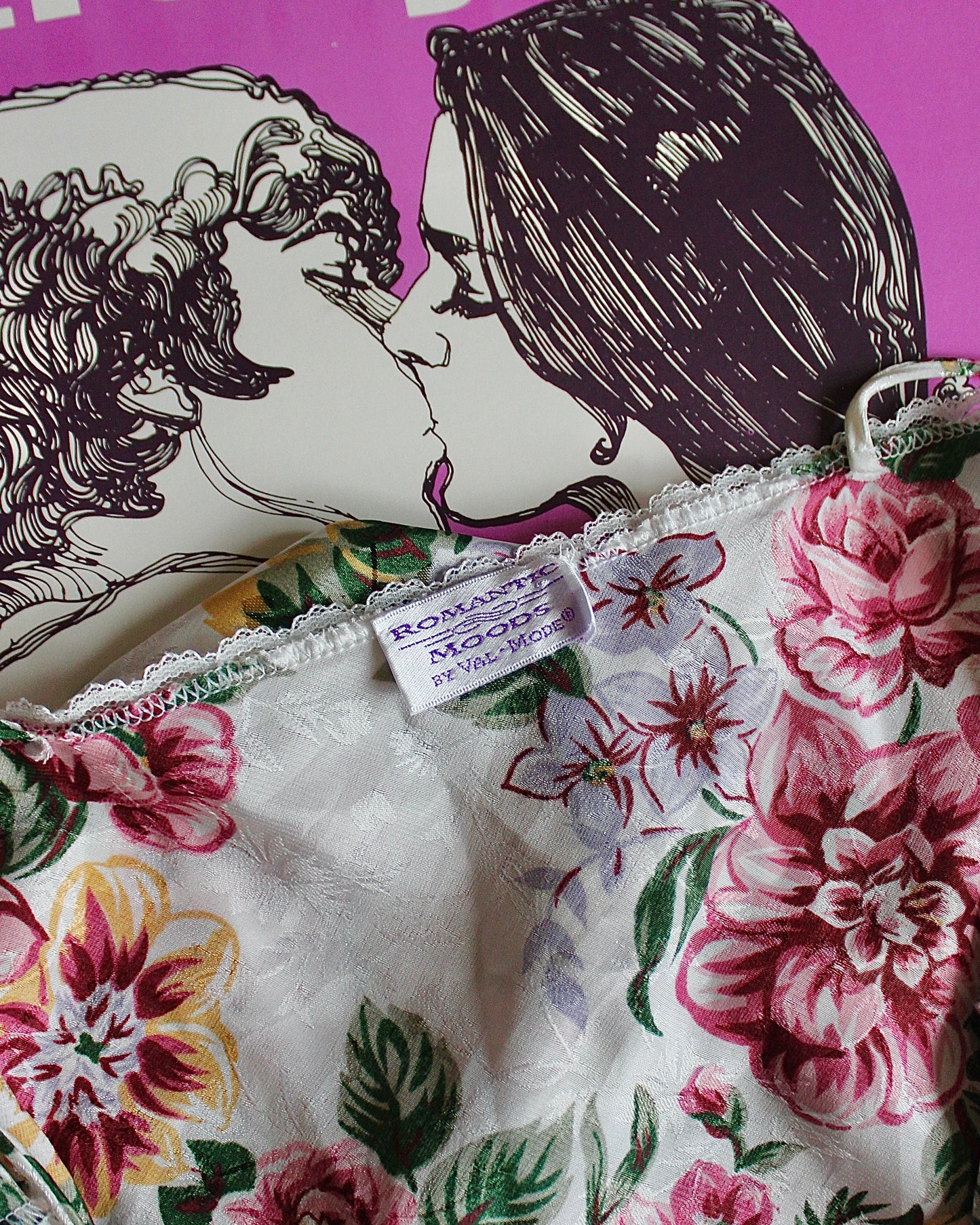 VINTAGE SILKY FLORAL PJ SET