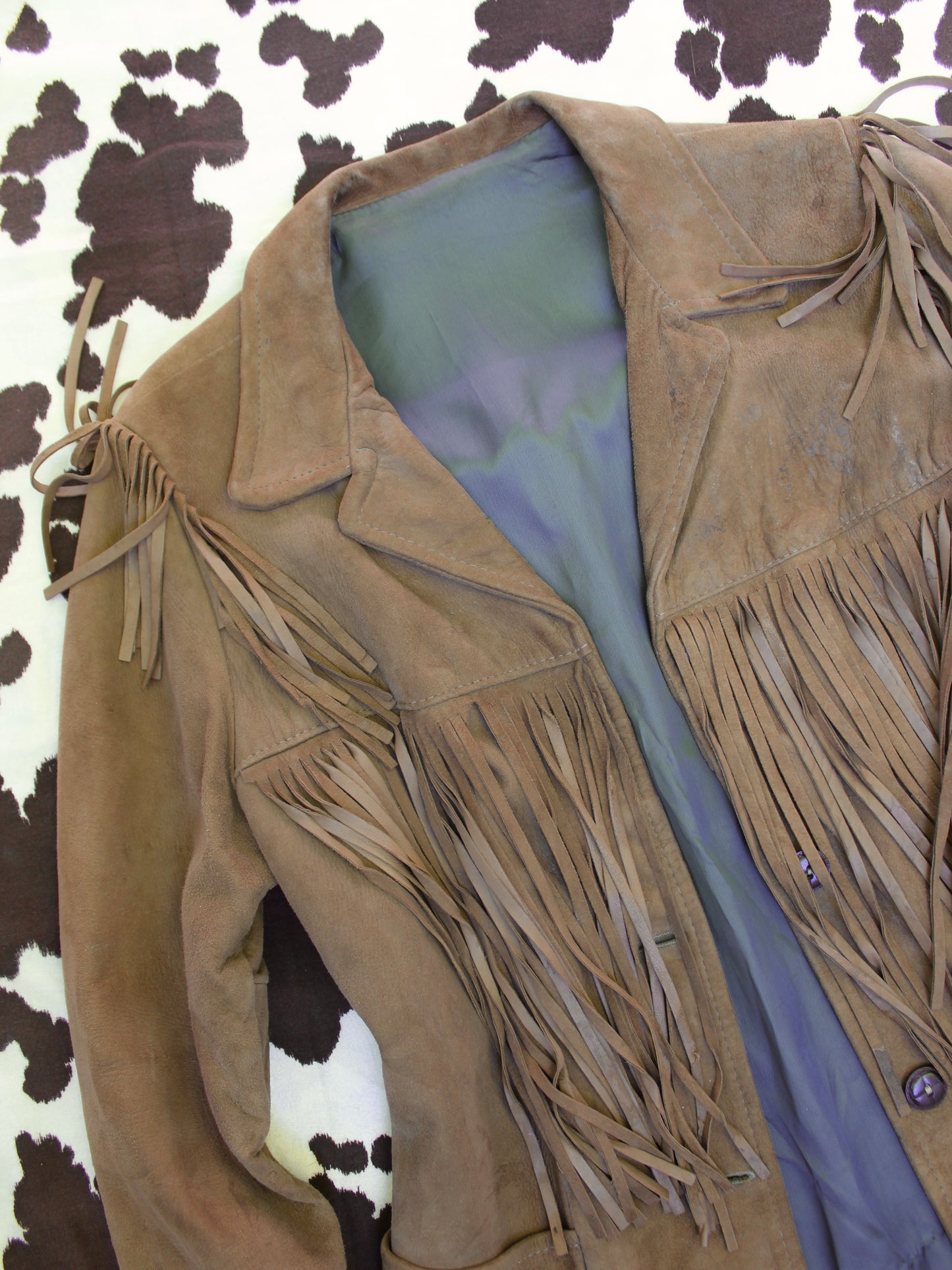 VINTAGE FRINGE SUEDE JACKET