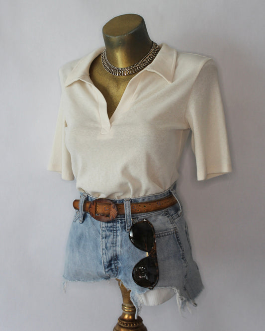 CREAM SHORT SLEEVE