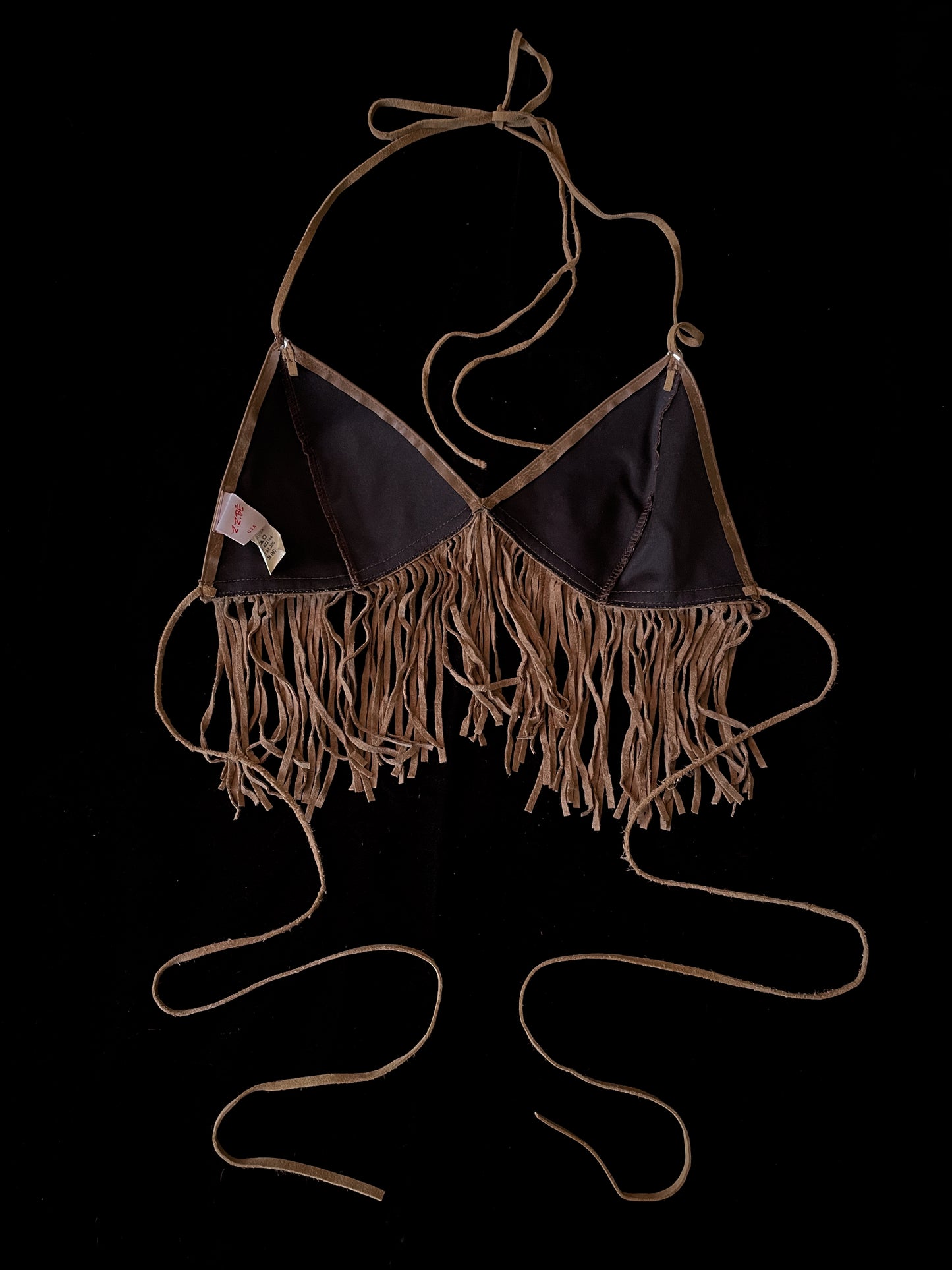 VINTAGE FRINGE TRIANGLE TOP