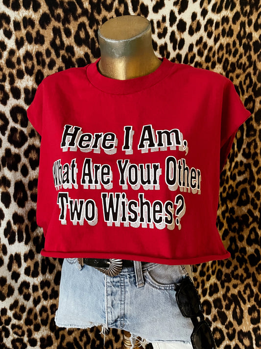 VINTAGE Y2K “HERE I AM” TEE