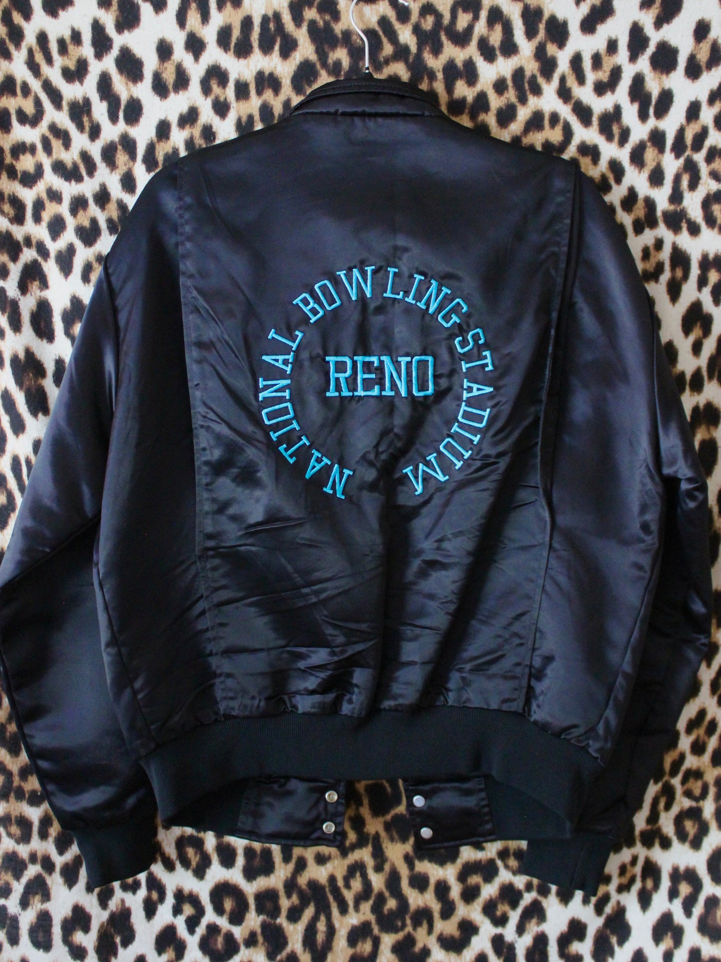 RENO NATIONAL BOWLING STADIUM SATIN BOMBER JACKET