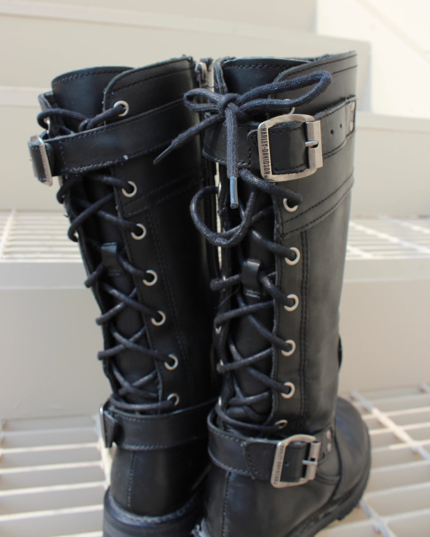 HARLEY-DAVIDSON BACK LACE BOOTS