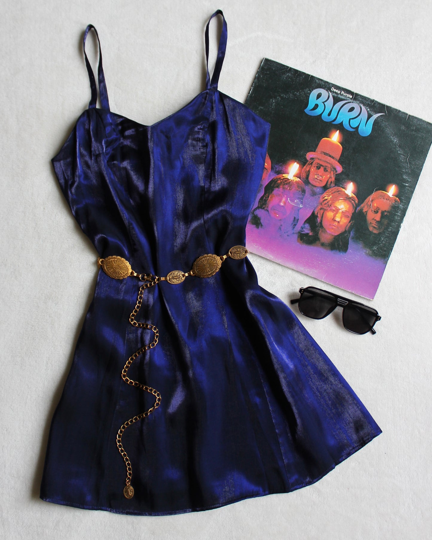 VINTAGE PURPLE HAZE MINI DRESS