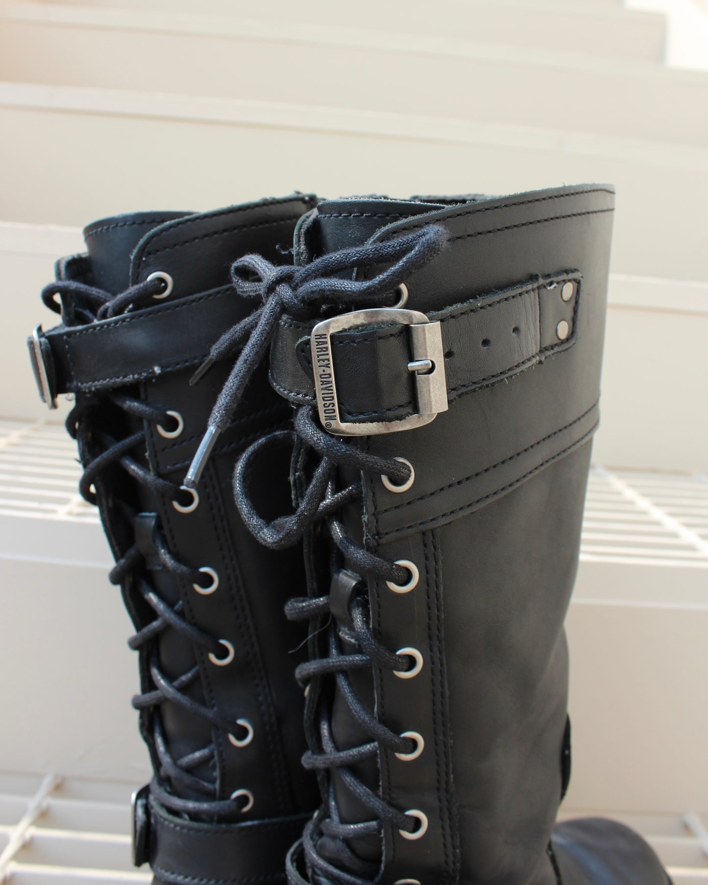 HARLEY-DAVIDSON BACK LACE BOOTS