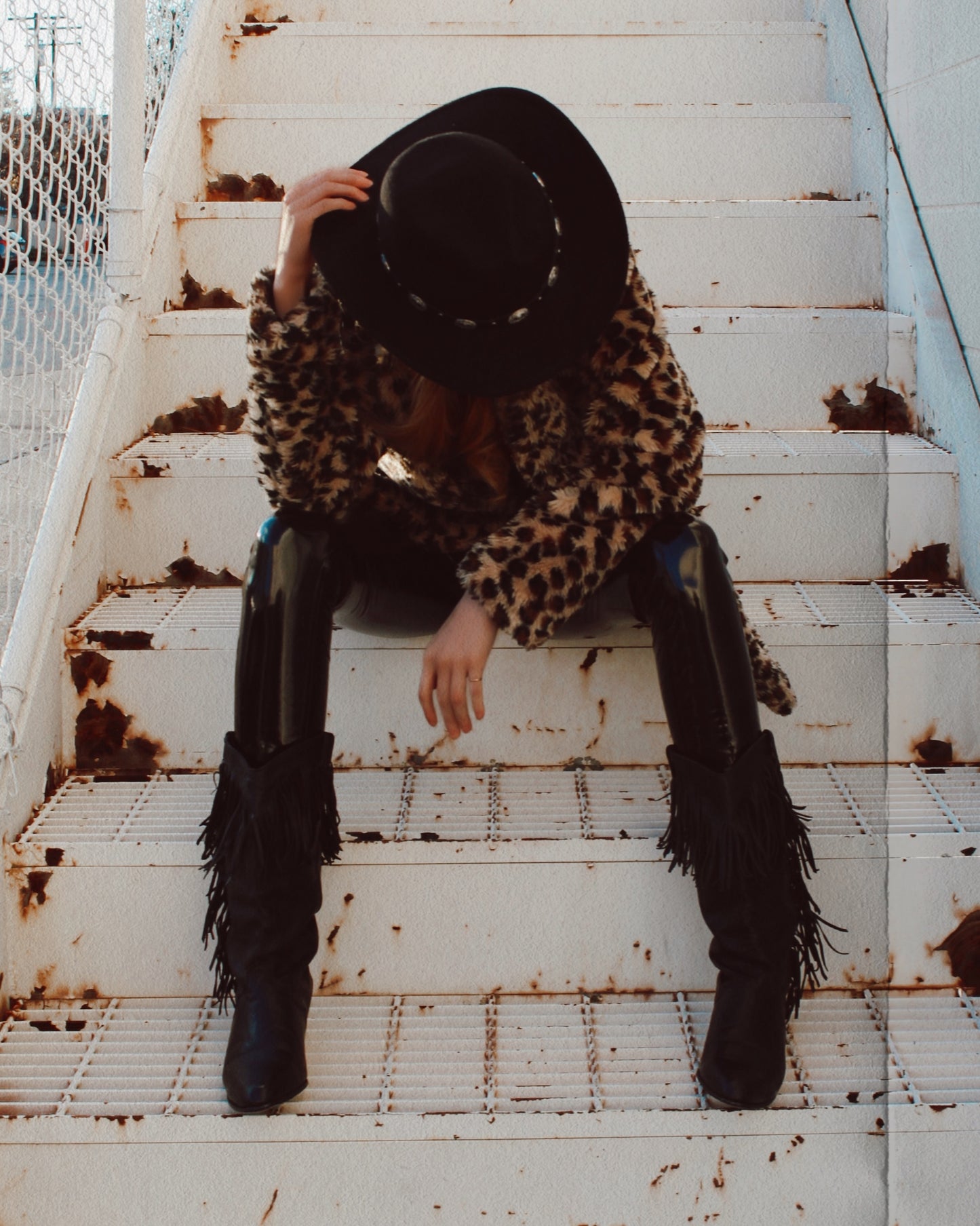 VINTAGE FRINGE COWGIRL BOOTS