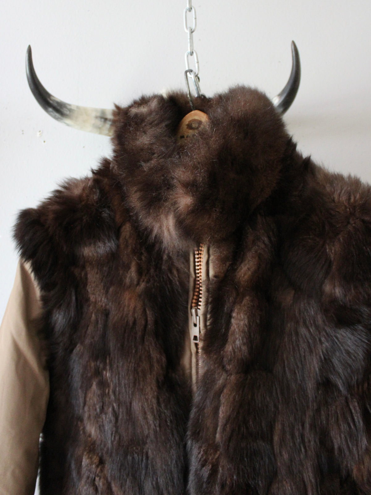 VINTAGE REVERSIBLE GENUINE FUR BOMBER JACKET
