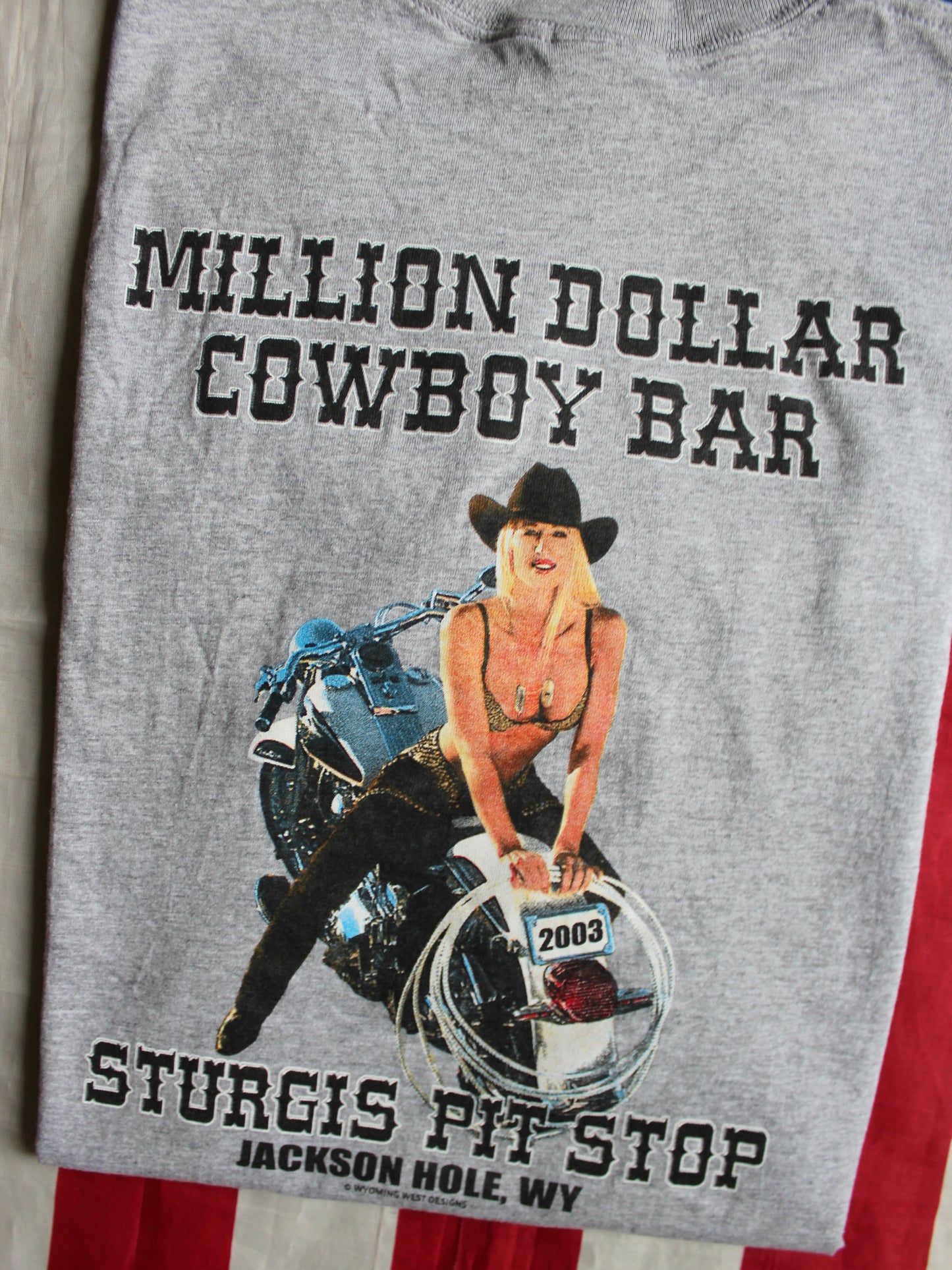 2003 STURGIS MILLION DOLLAR COWBOY BAR TEE