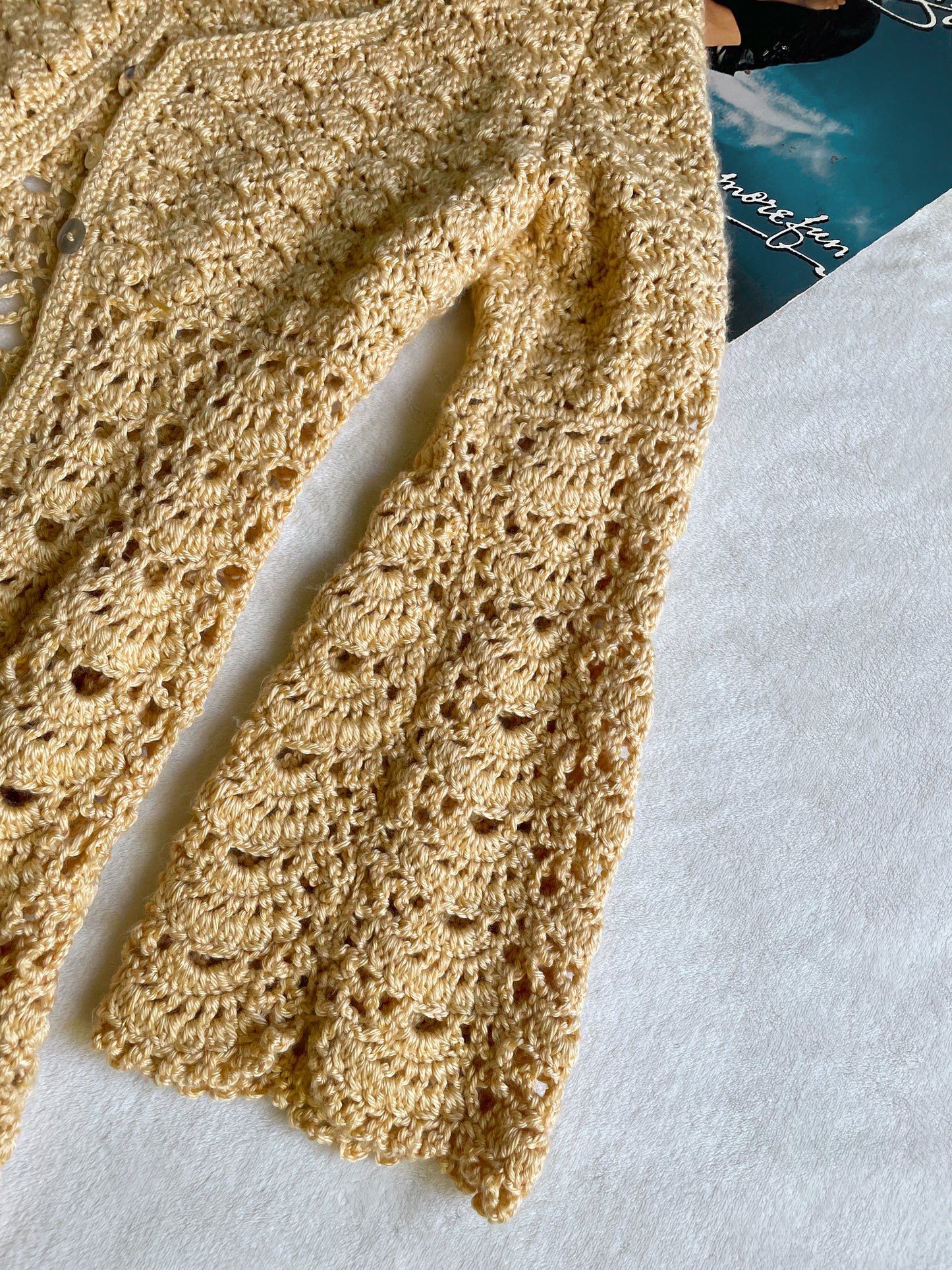 KNITTED BELL SLEEVE CARDIGAN