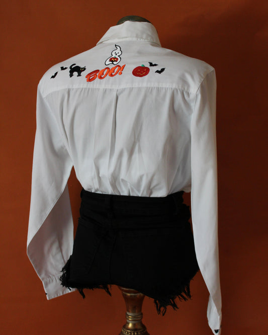 VINTAGE HALLOWEEN BUTTON UP