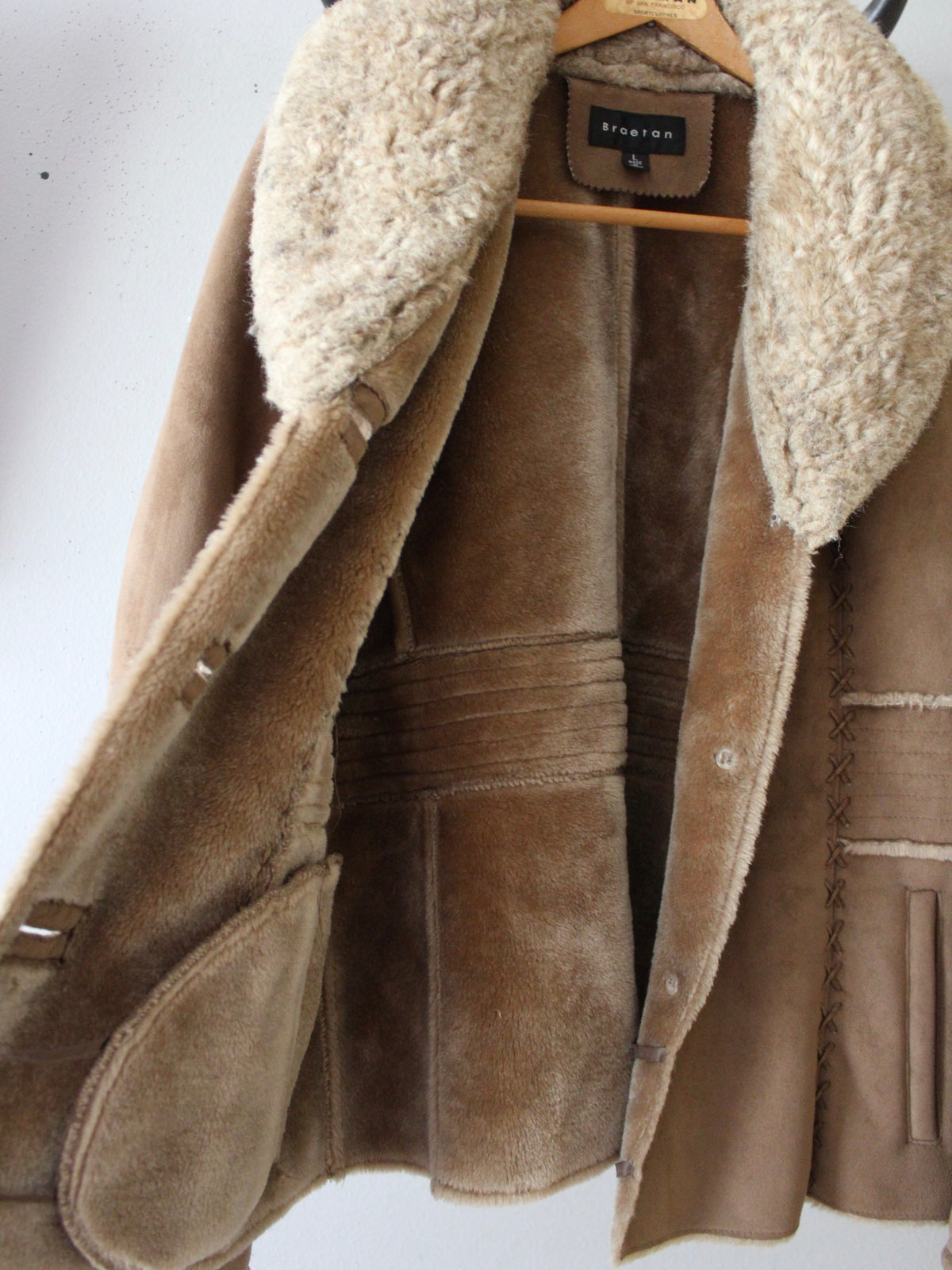 VINTAGE CRISS-CROSS STITCH COAT