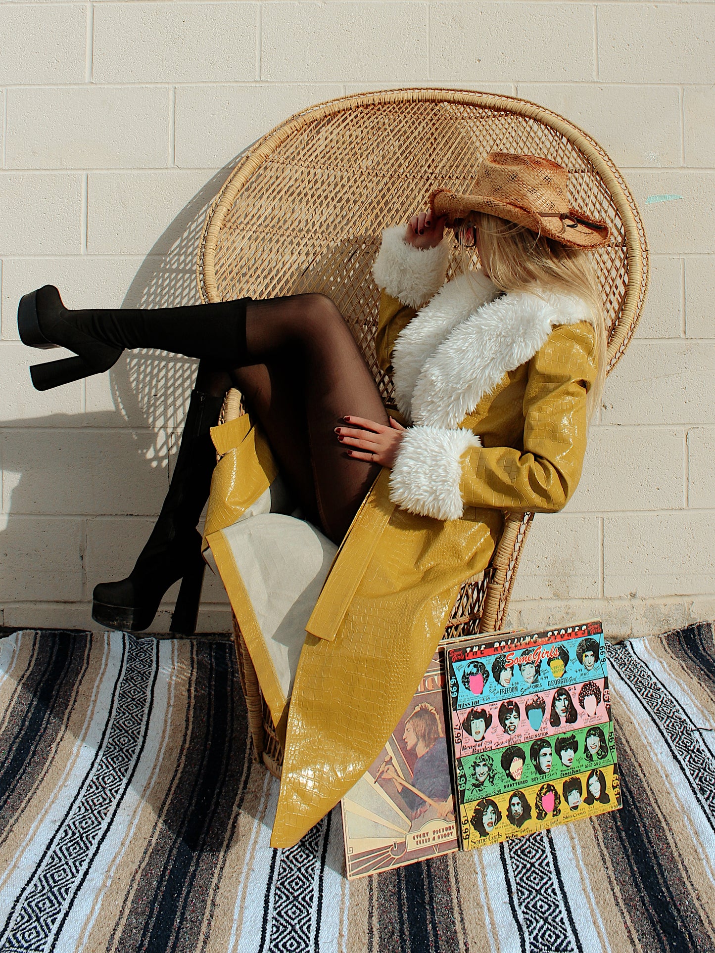 CHARTREUSE YELLOW PENNY LANE COAT