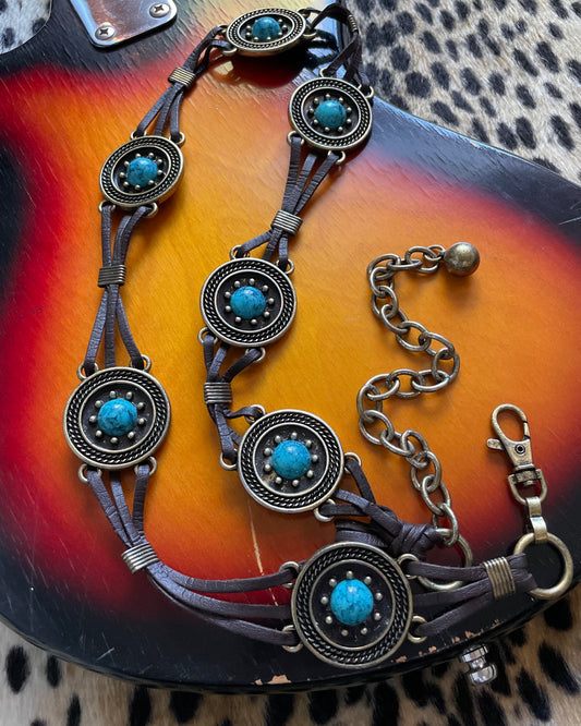 BROWN BOHO BELT
