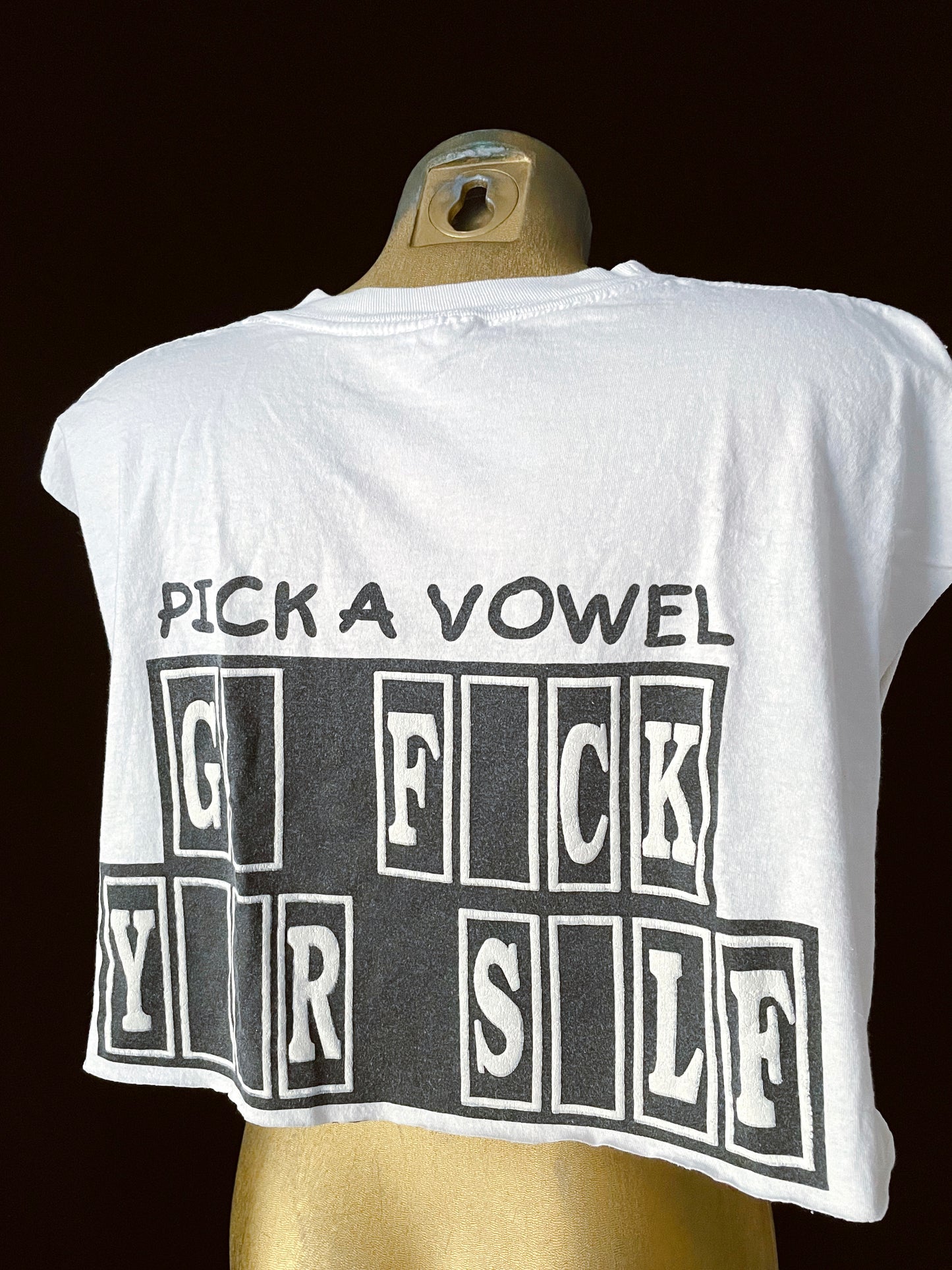 VINTAGE “PICK A VOWEL” CUTOFF