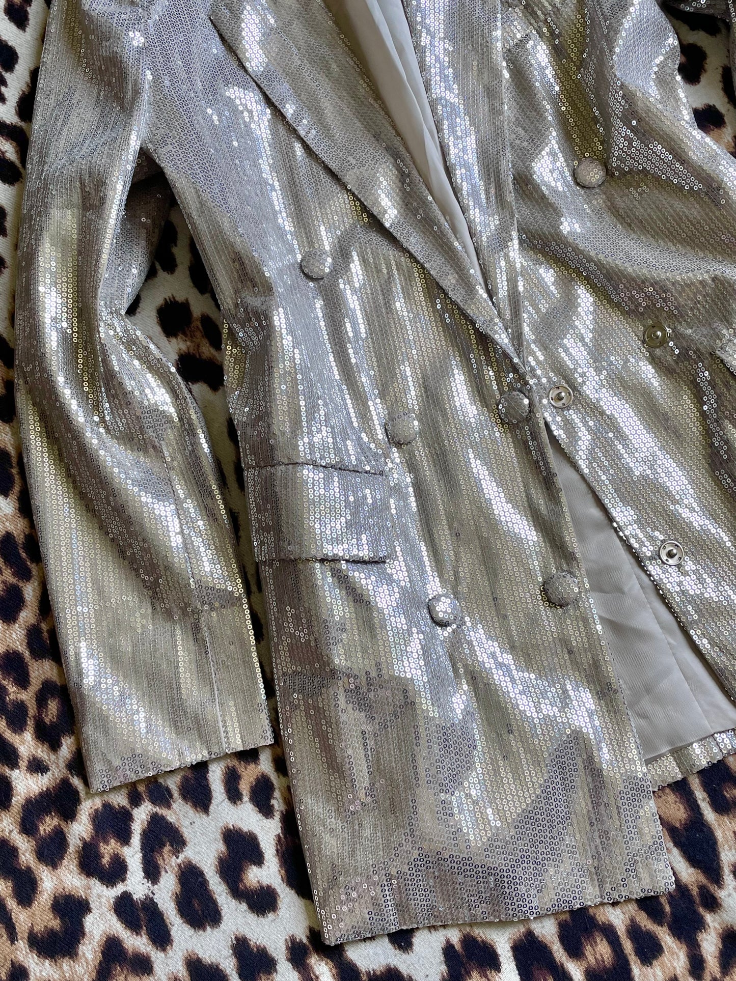 SILVER SEQUIN GLAM ROCK BLAZER