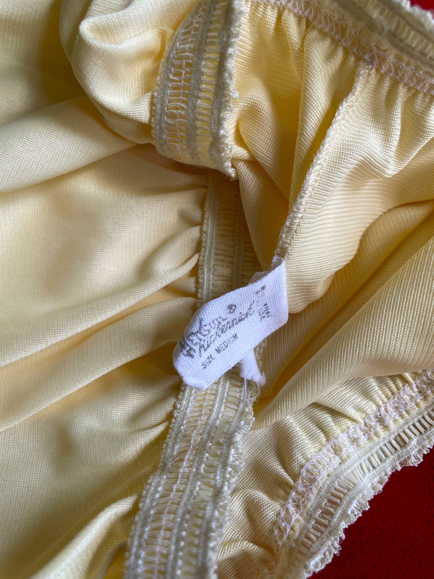 YELLOW LITTLE ROSE SLIP SKIRT