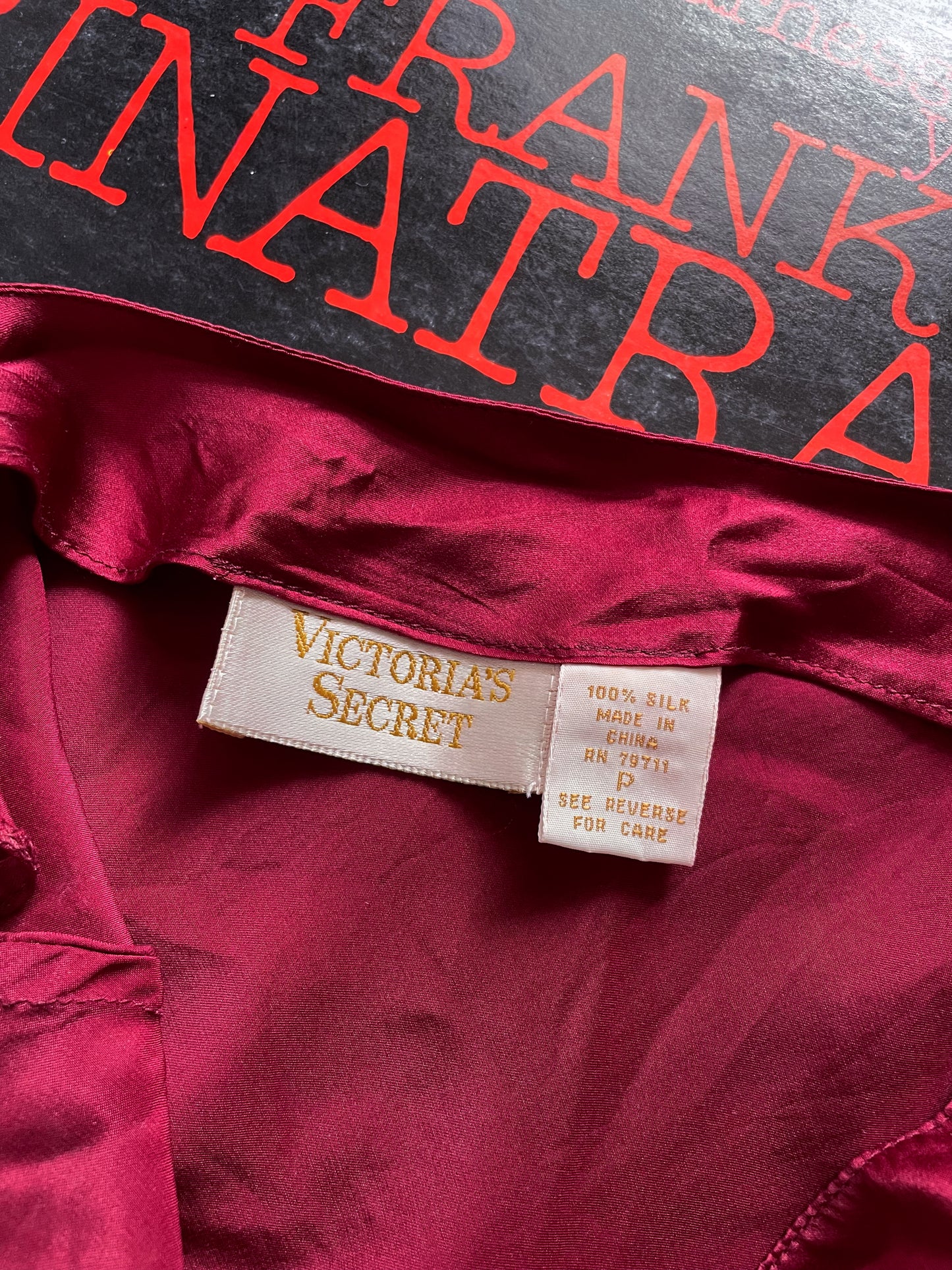 VINTAGE VICTORIA’S SECRET GOLD LABEL 100% SILK CAMI