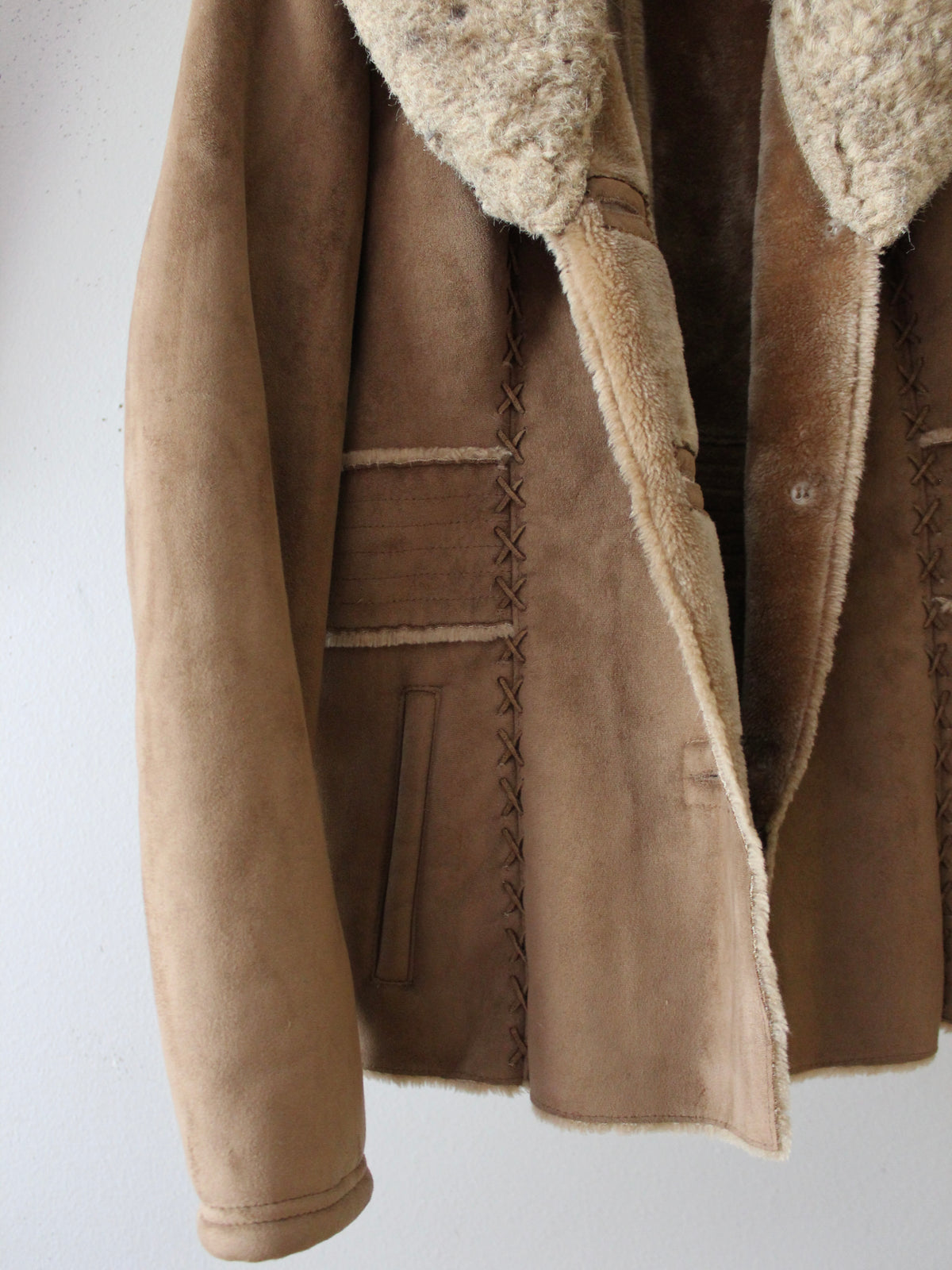 VINTAGE CRISS-CROSS STITCH COAT