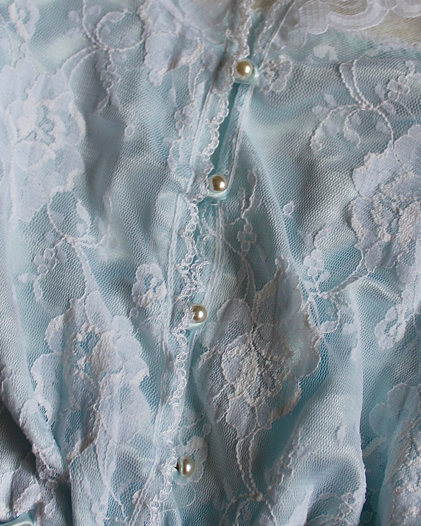 VINTAGE BABY BLUE BODYSUIT