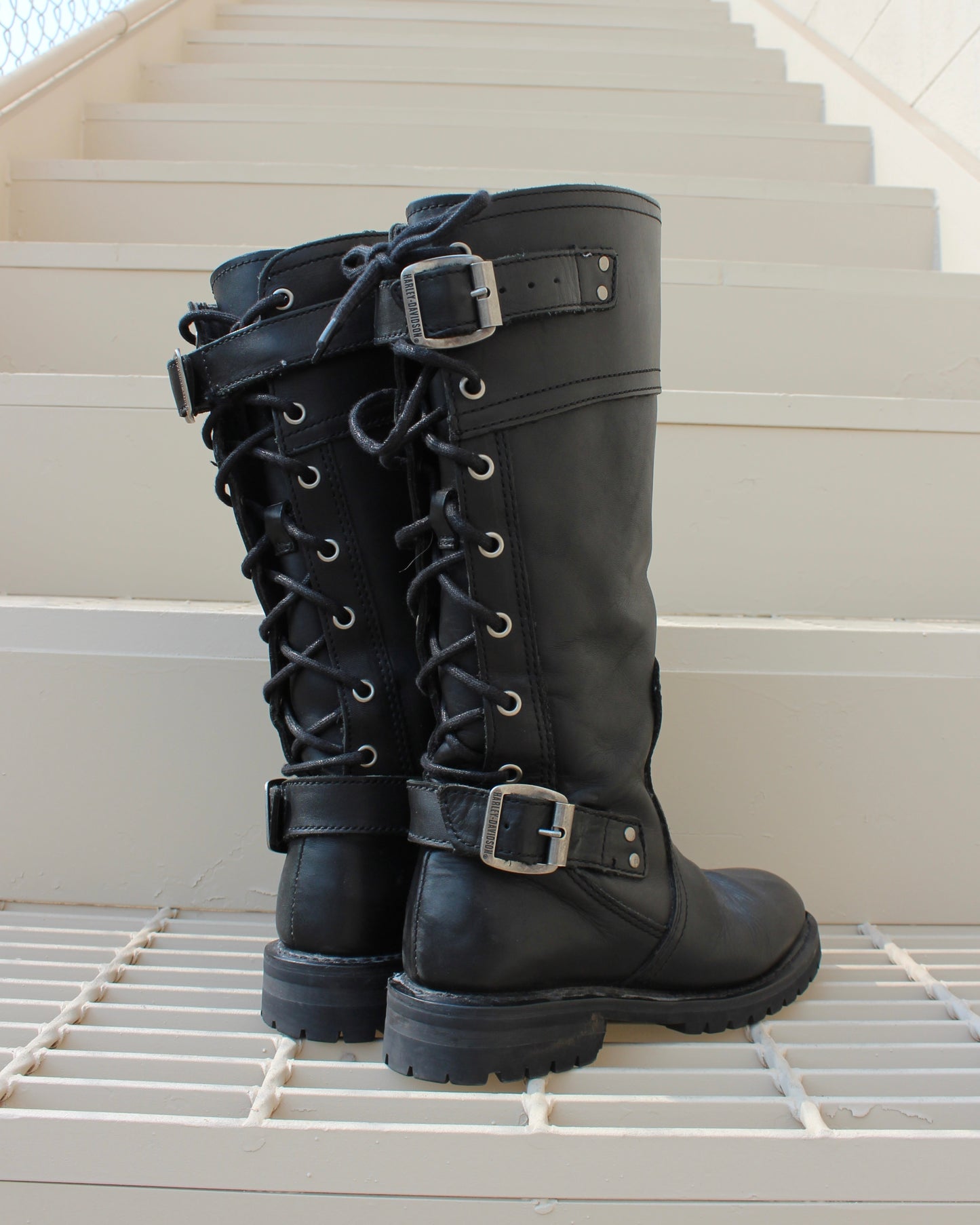 HARLEY-DAVIDSON BACK LACE BOOTS