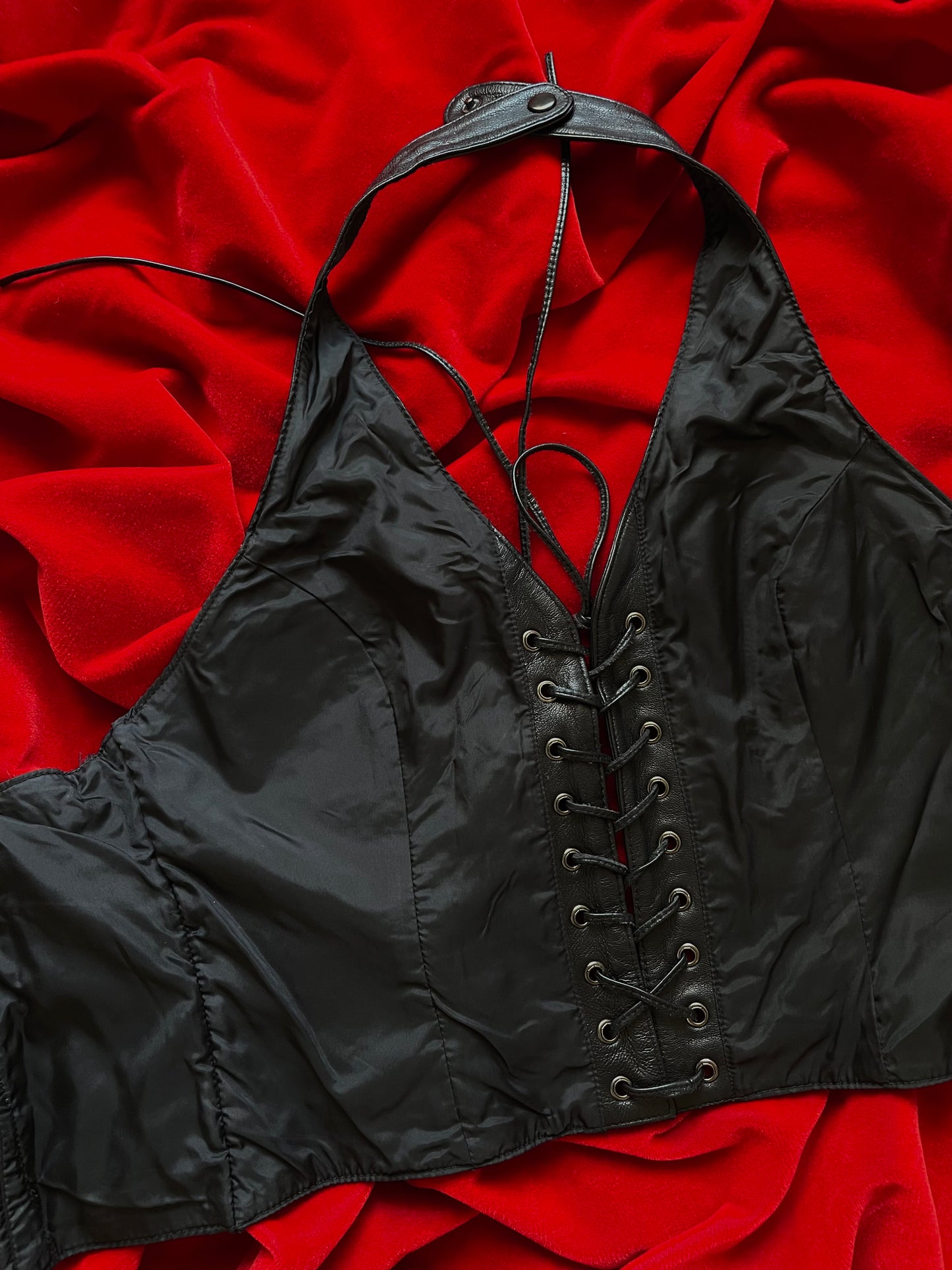VINTAGE LACE-UP WILSONS LEATHER HALTER