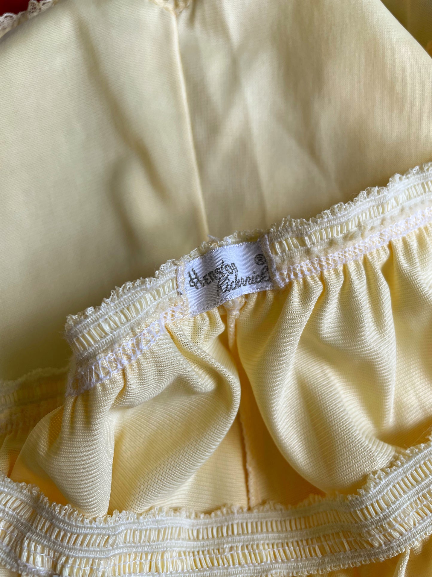 YELLOW LITTLE ROSE SLIP SKIRT