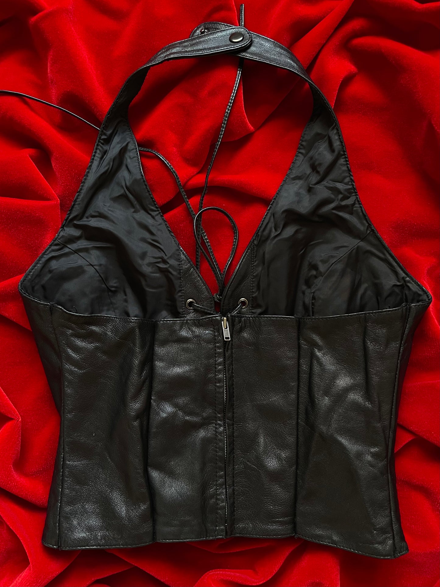 VINTAGE LACE-UP WILSONS LEATHER HALTER
