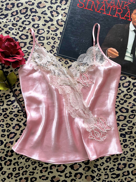 VINTAGE VICTORIA’S SECRET CHAMPAGNE PINK CAMI