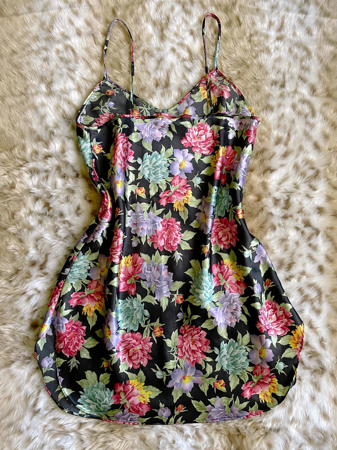 VINTAGE FLORAL SLIP DRESS