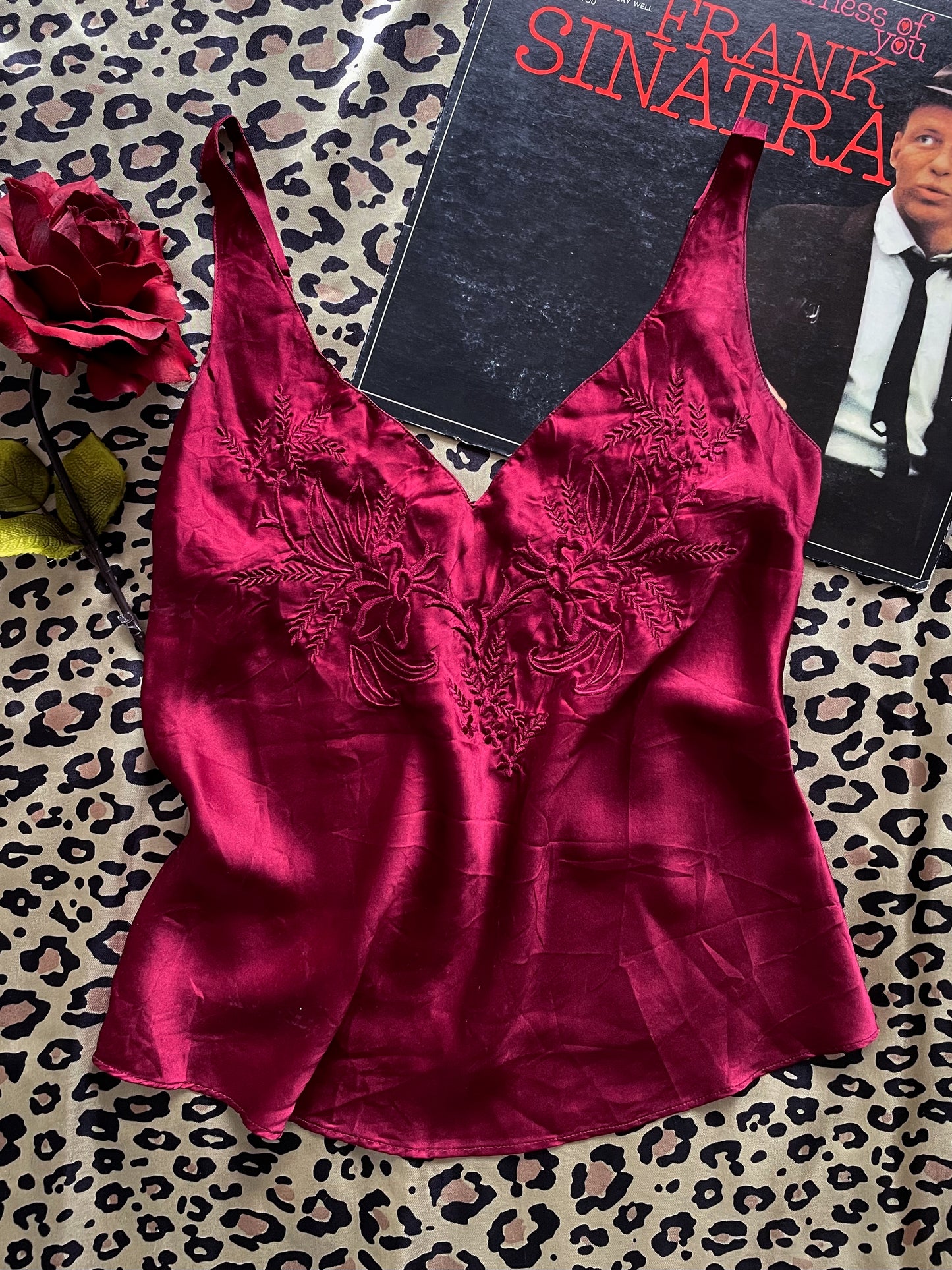 VINTAGE VICTORIA’S SECRET GOLD LABEL 100% SILK CAMI