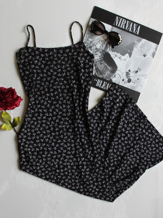 VINTAGE 90’S ROSE PRINT MAXI DRESS