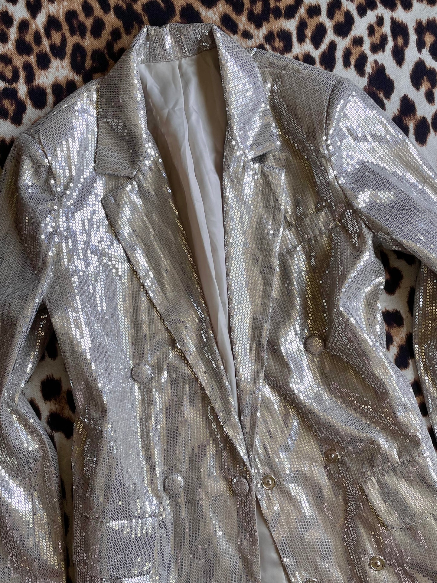 SILVER SEQUIN GLAM ROCK BLAZER