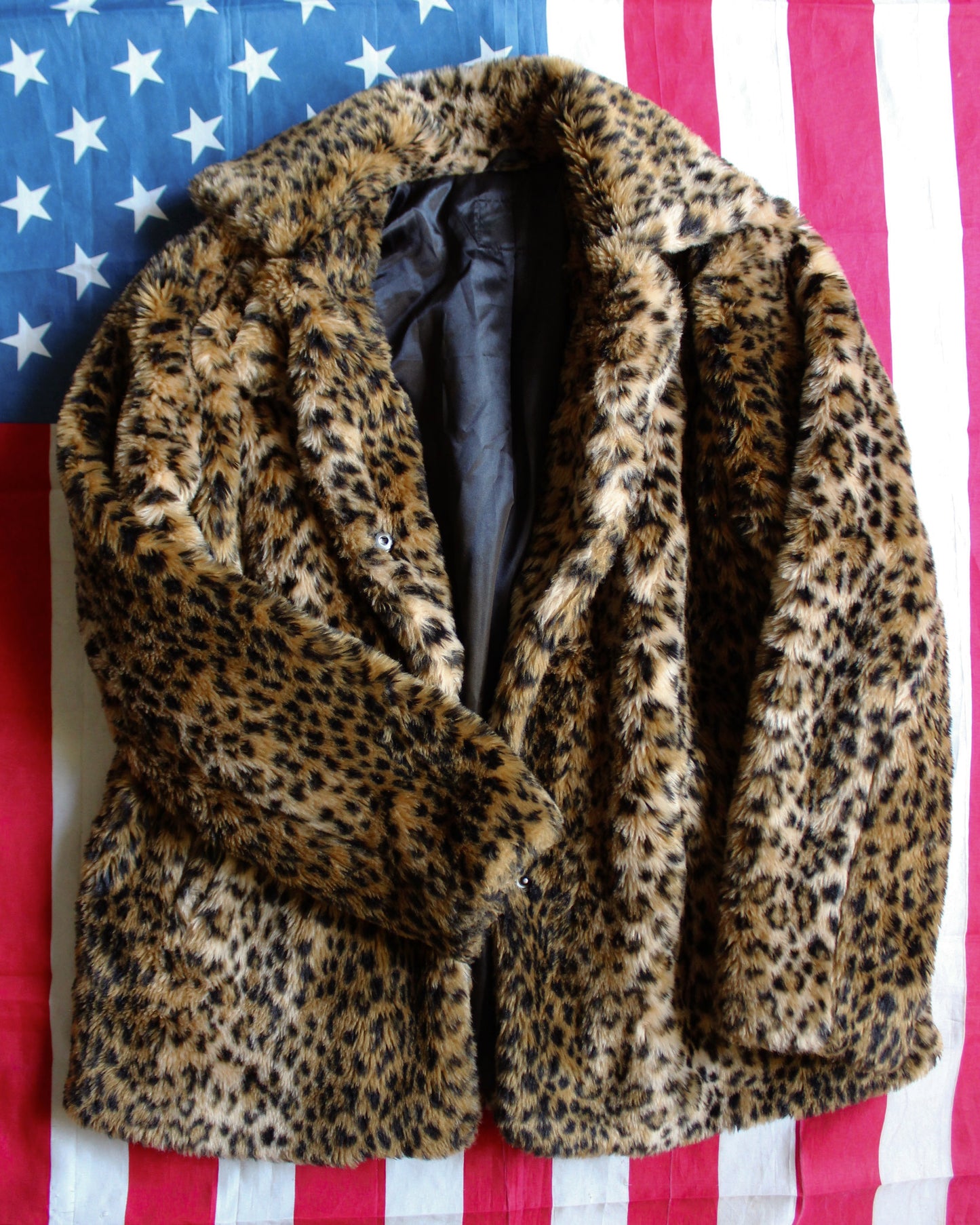 COZY LEOPARD FAUX FUR COAT