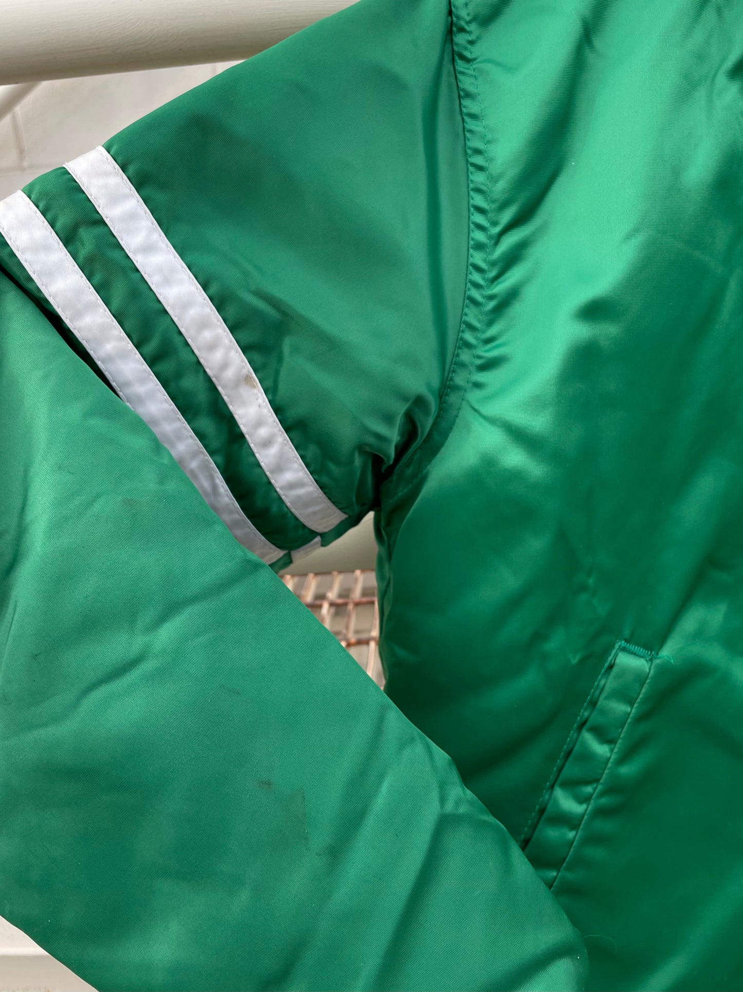 VINTAGE 80s NEW YORK JETS BOMBER JACKET
