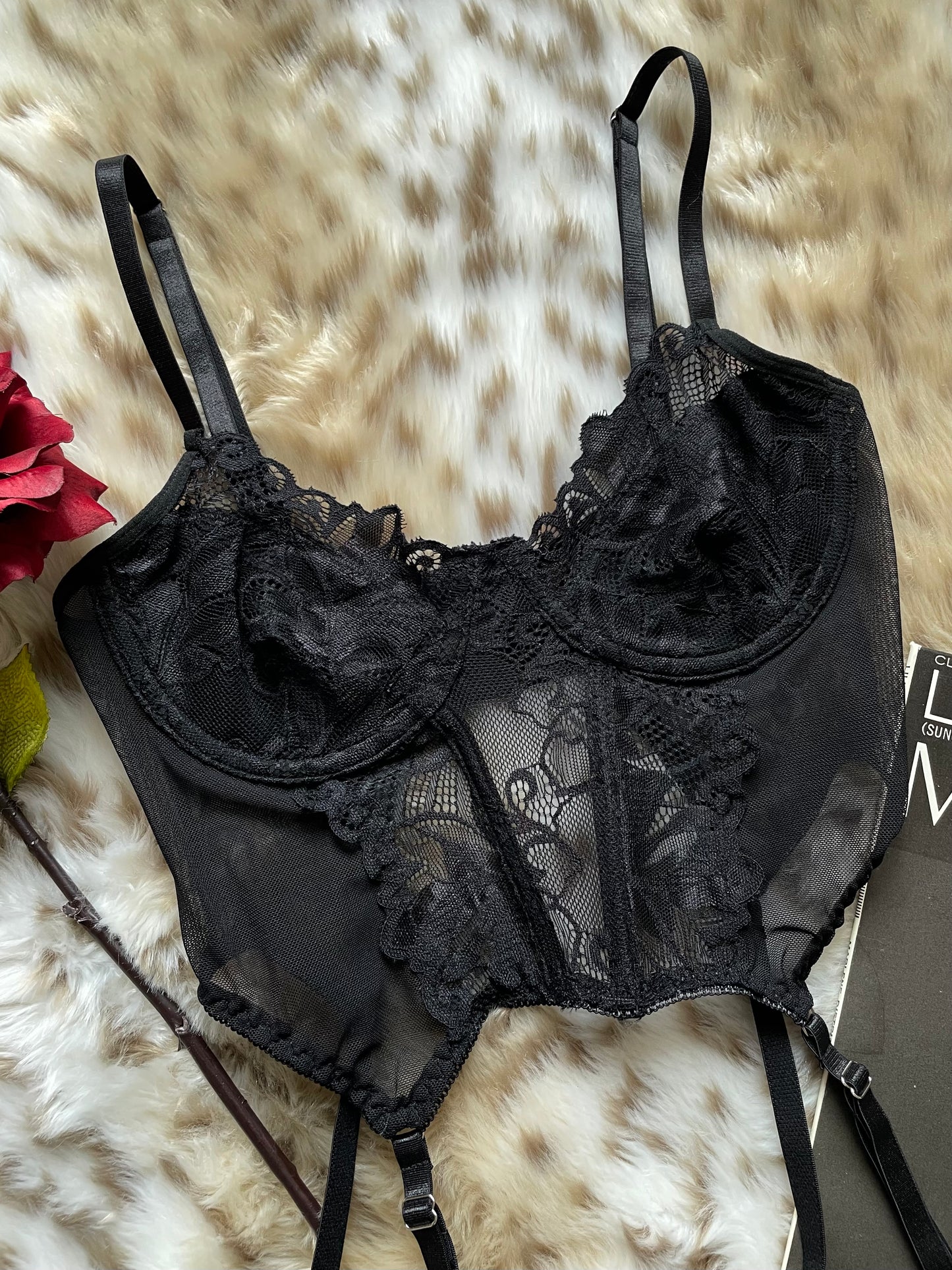 SEXY BLACK BUSTIER