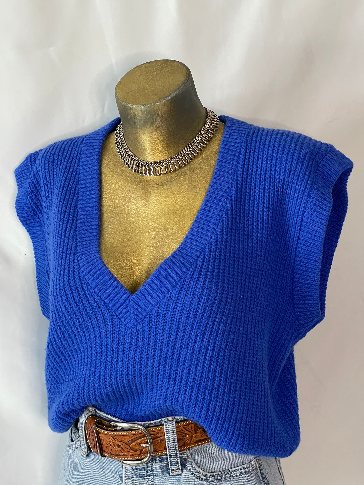 VTG COBALT SWEATER VEST