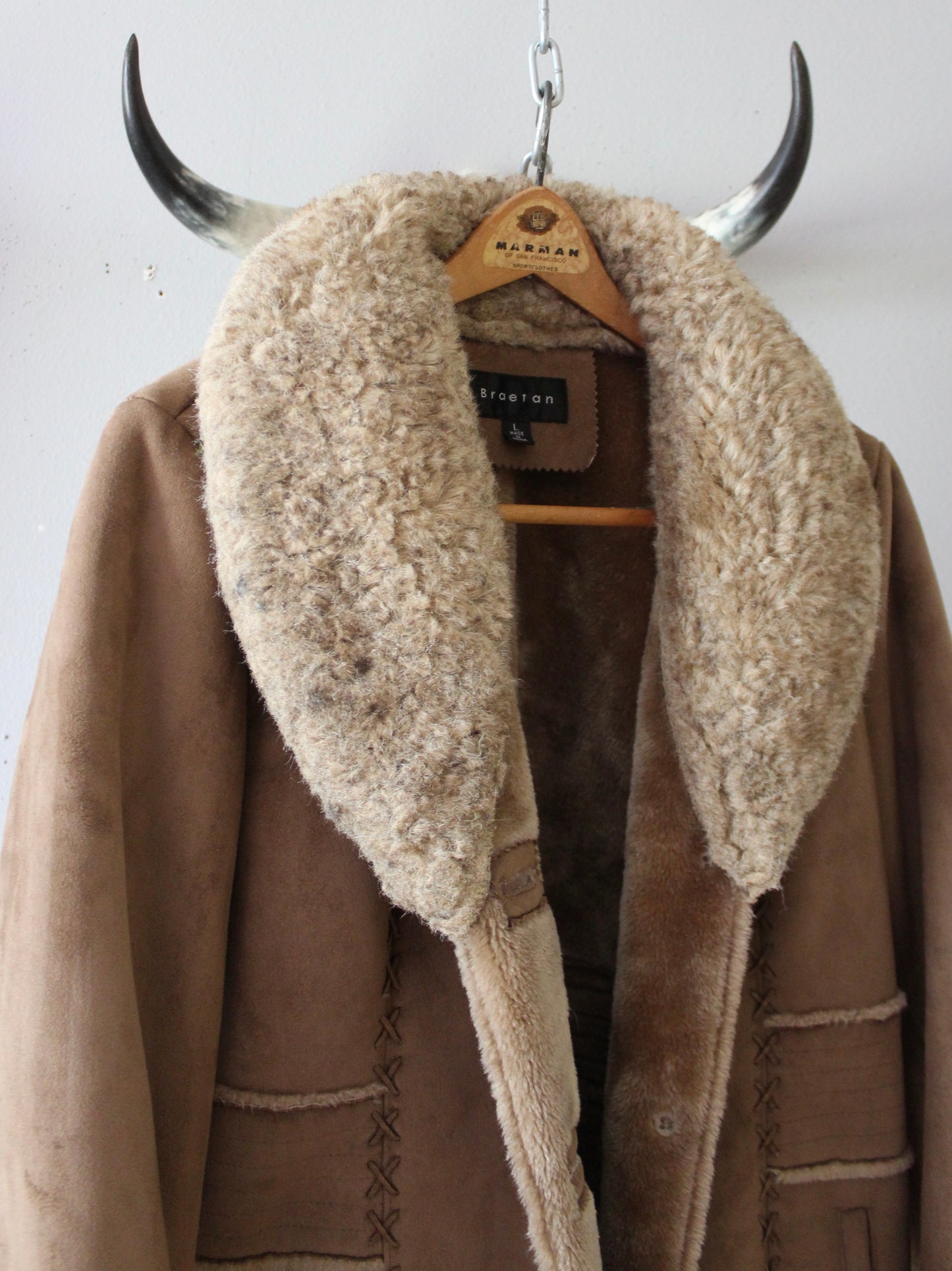 VINTAGE CRISS-CROSS STITCH COAT