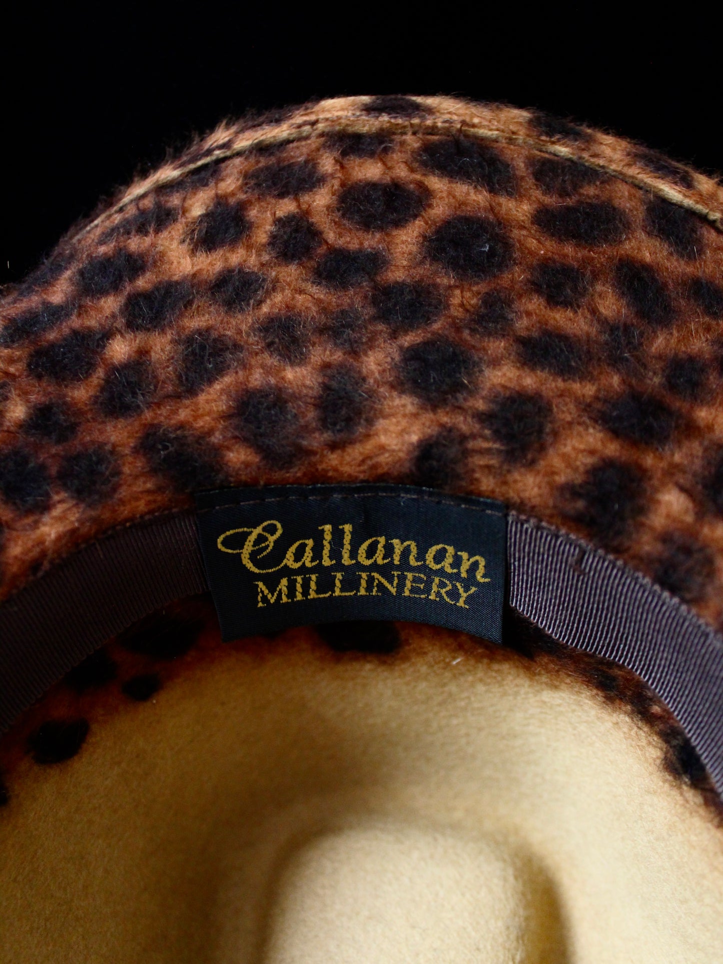 VINTAGE CHEETAH WOMENS COWBOY HAT