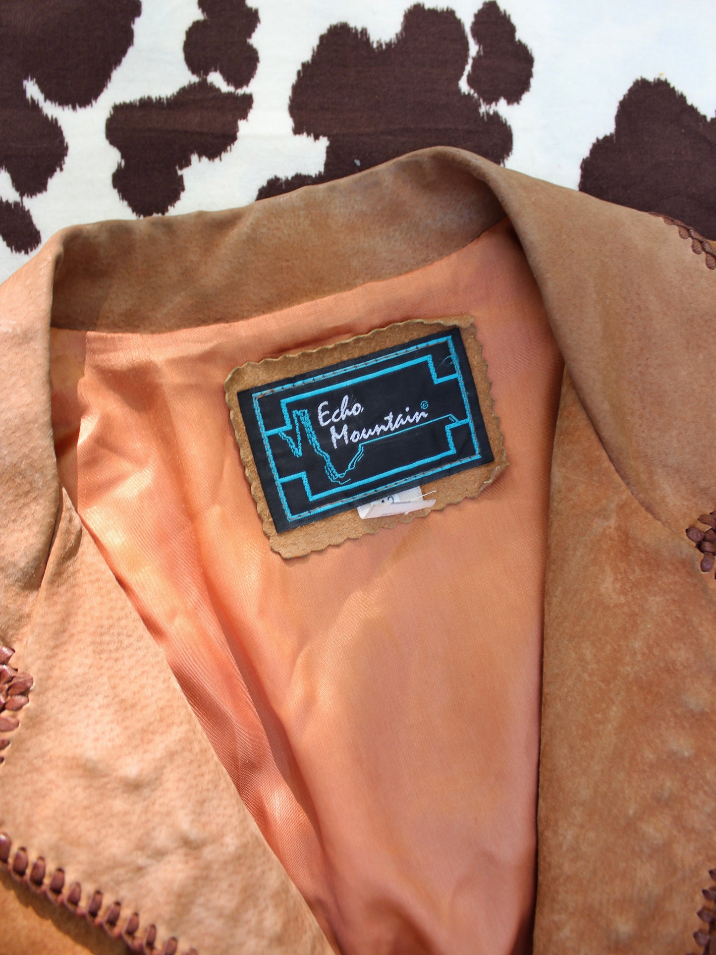 VINTAGE LEATHER FRINGE + BEADED JACKET