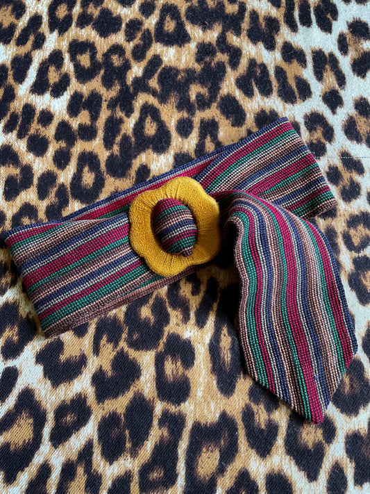 VINTAGE FLOWER BUCKLE BELT