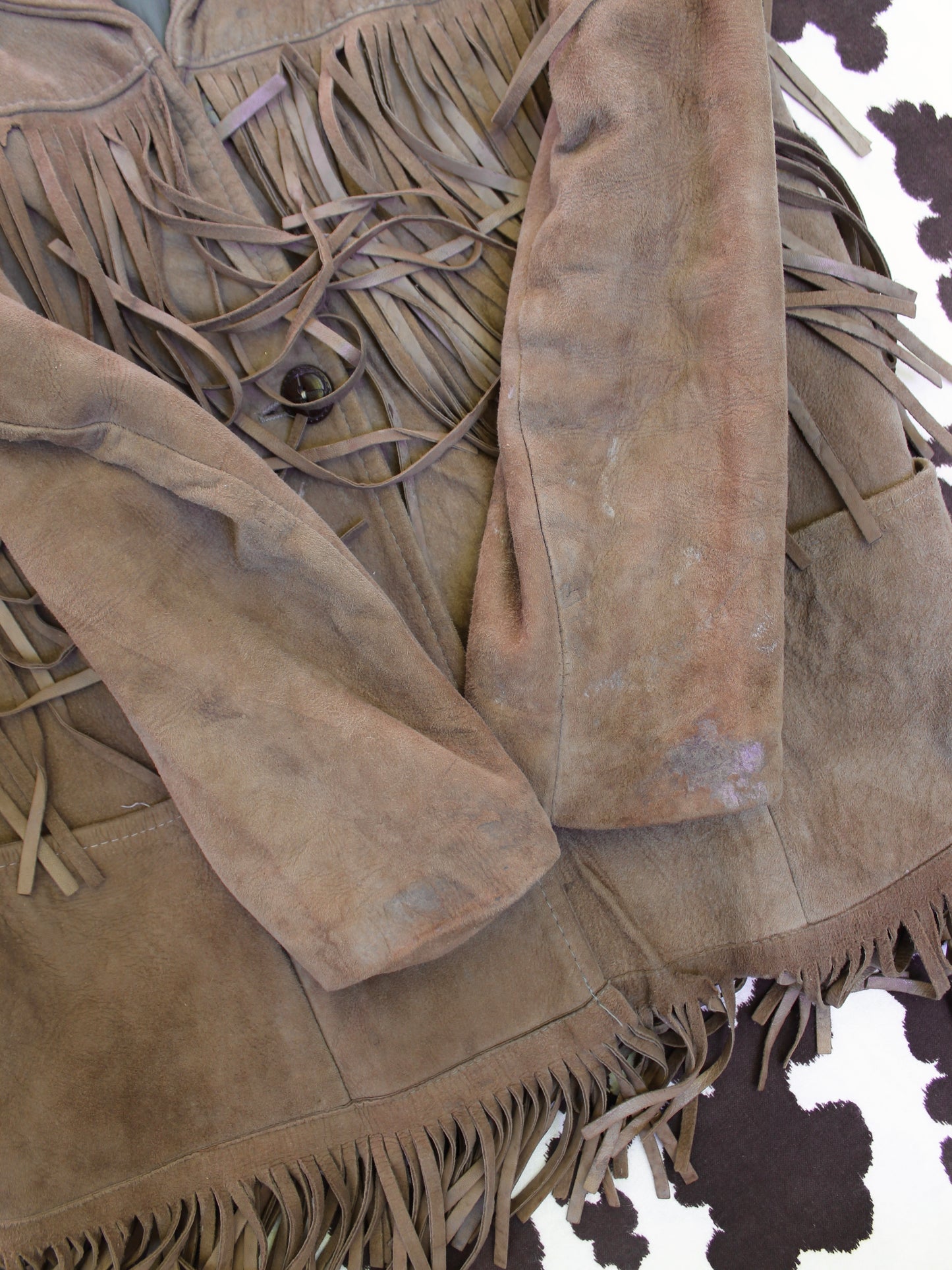VINTAGE FRINGE SUEDE JACKET
