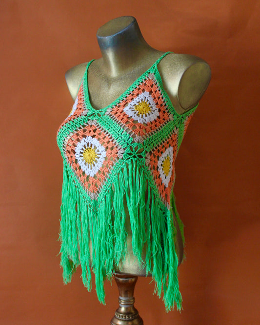 GROOVY CROCHETED TANK