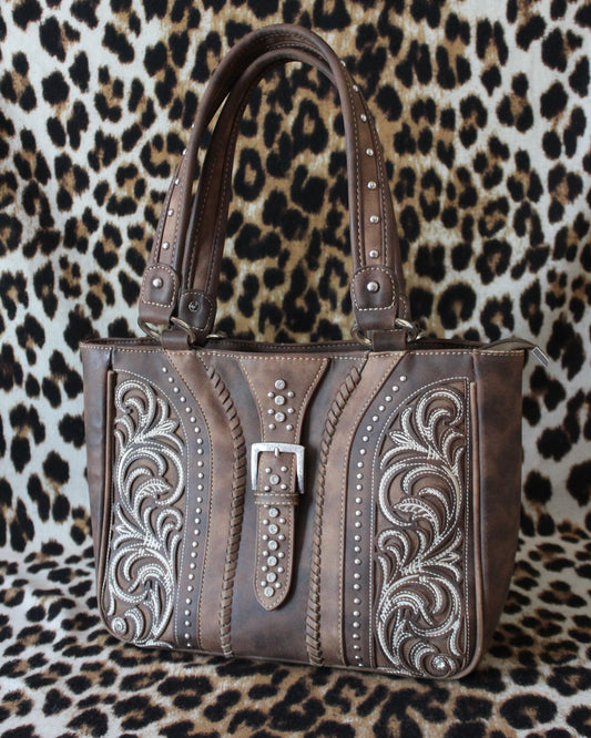 WESTERN BROWN BUCKLE BAG