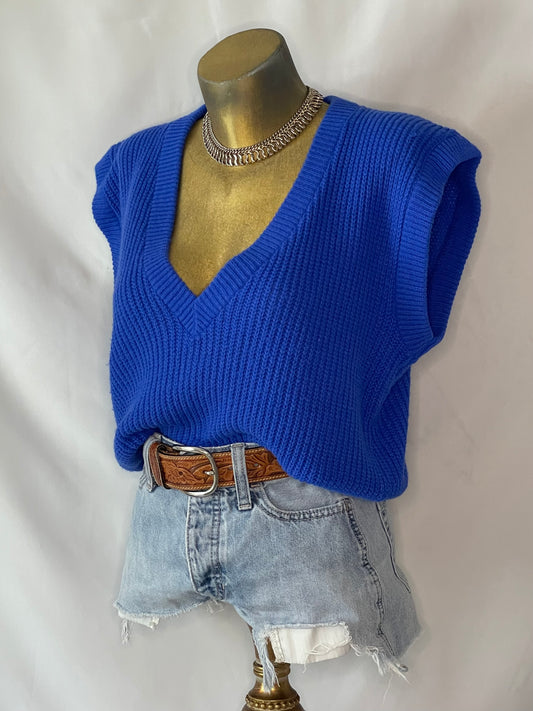 VTG COBALT SWEATER VEST