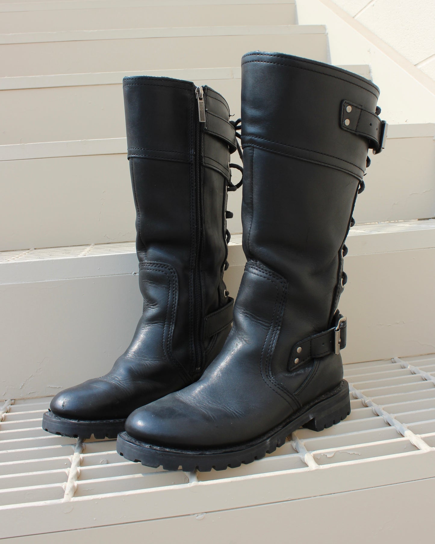 HARLEY-DAVIDSON BACK LACE BOOTS