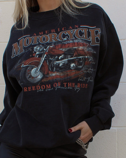AMERICAN MOTORCYCLE CREWNECK