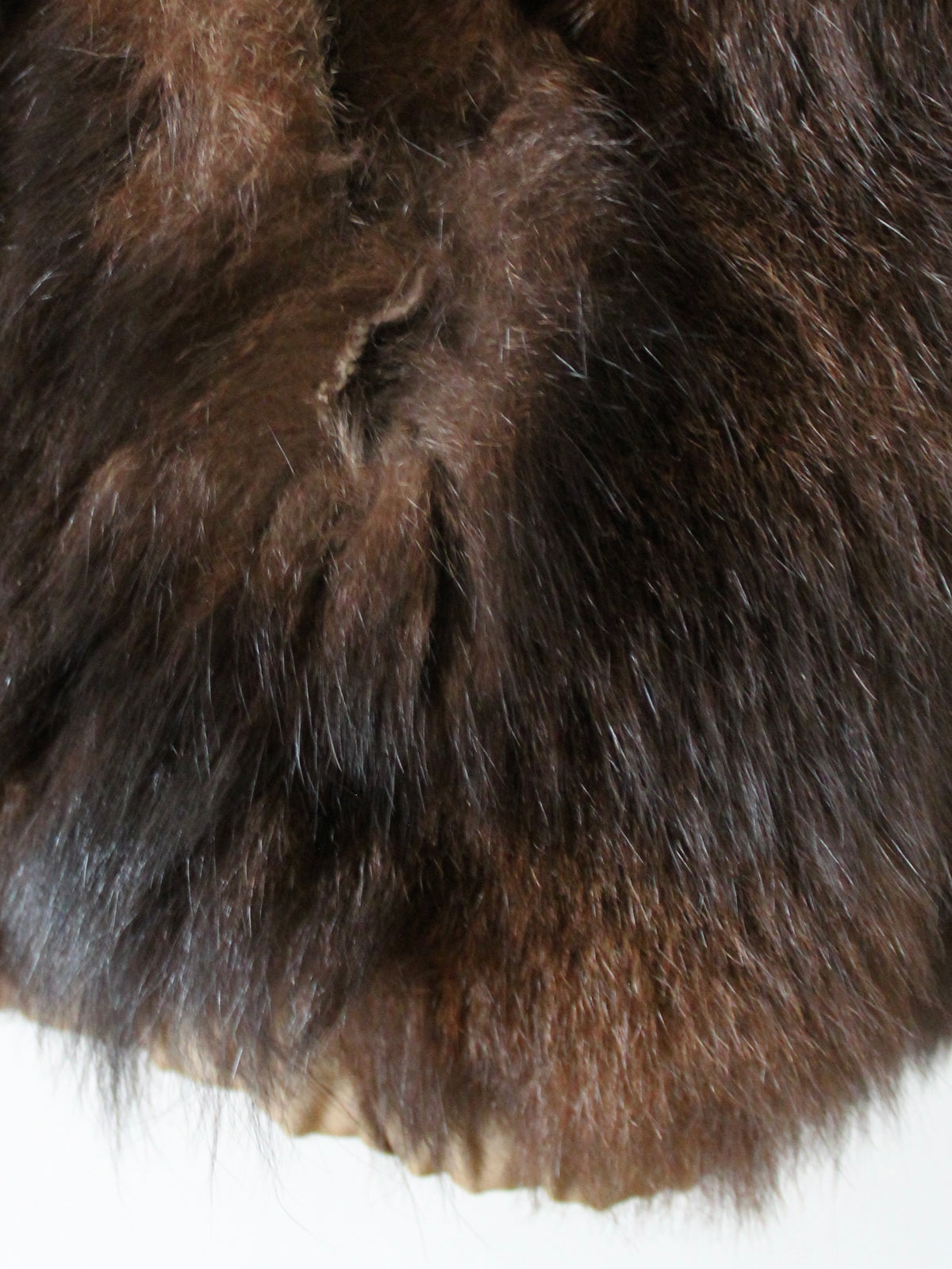 VINTAGE REVERSIBLE GENUINE FUR BOMBER JACKET