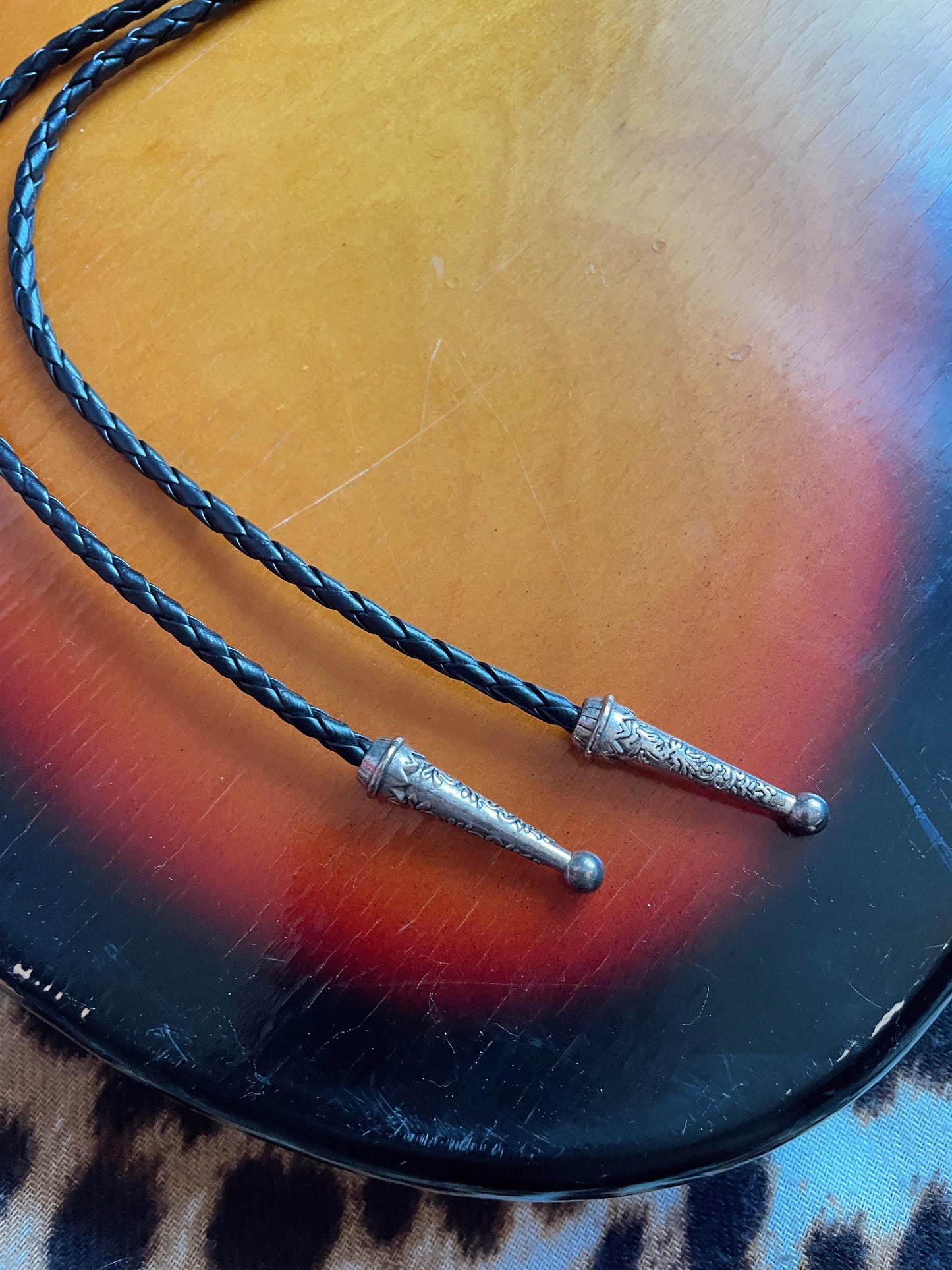 BLACK STONE BOLO TIE