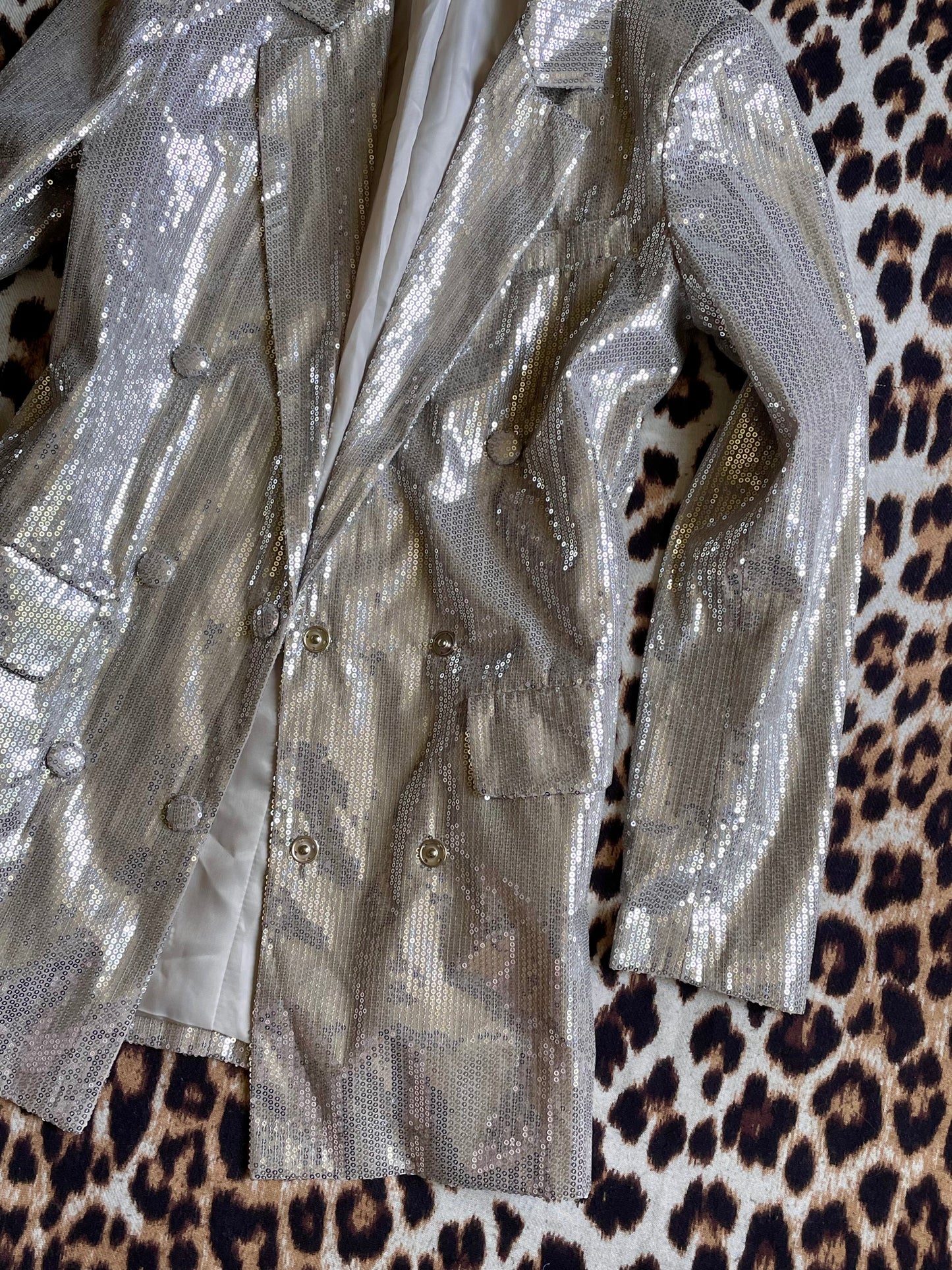 SILVER SEQUIN GLAM ROCK BLAZER