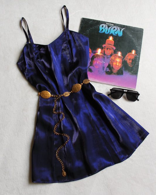 VINTAGE PURPLE HAZE MINI DRESS